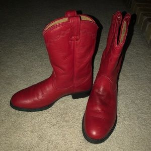 ARIAT Red Cowboy Boots